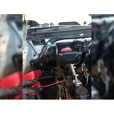 Kit support boitier relais treuil dans compartiment moteur Jimny 2018+ N4-Offroad