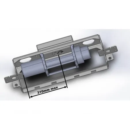 Platine de treuil intégrée au pare-chocs d'origine pour Toyota Hilux Revo après 01-2021 N4-Offroad