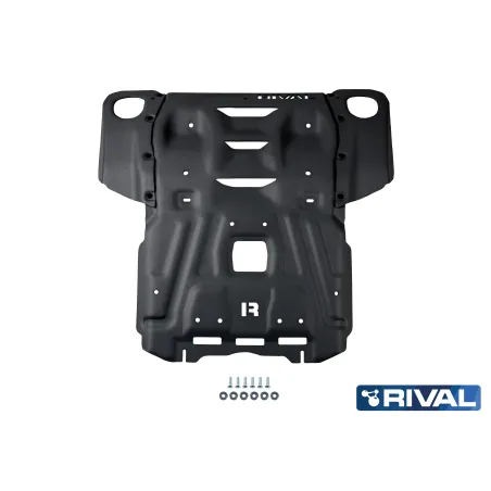 PLAQUE PROTECTION 3 mm RIVAL ACIER MOTEUR + RADIA TOYOTA HILUX 2015+