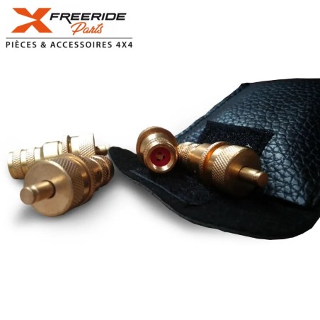 Kit de 4 valves auto dégonflantes réglables.