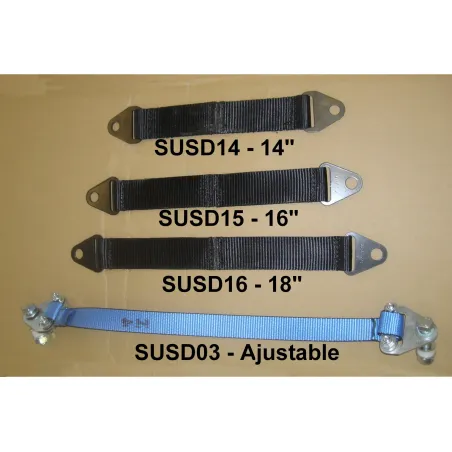 Kit sangles anti-débattement à visser 340mm axe 16 N4-Offroad