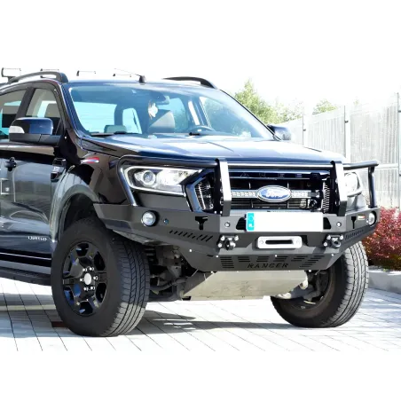 Pare-chocs avant F4X4 pour Ford Ranger T7 2015-2019 3.2 TDCI
Avec Bullbar