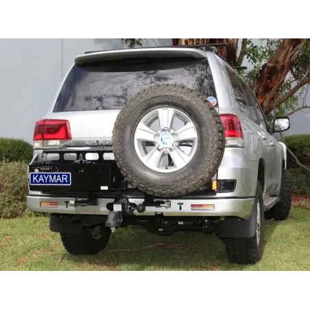 Porte jerrycan double cété droit pour pare chocs arrière Kaymar sur Land Cruiser VDJ200