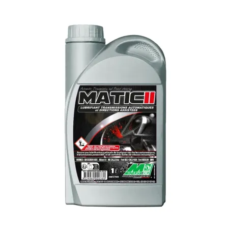 L'huile Minerva MATIC 2 Dexron 2 est un lubrifiant 100% synthétique conçue pour les transmissions automatiques VL, PL et TP