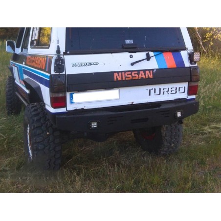 Pare-chocs arrière acier BM4x4 pour Nissan Patrol Baroud 160 260
Version avec platine de treuil intégrée