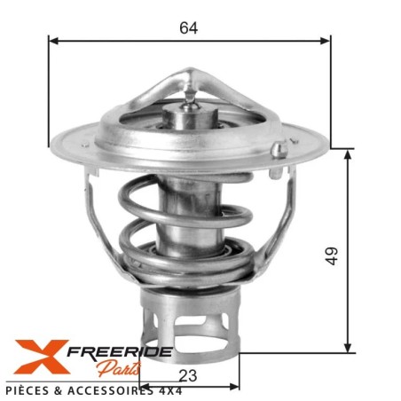 Thermostat 76° pour Nissan Patrol GR Y60 et Y61 2.8TD