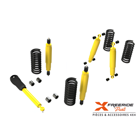 Kit réhausse complet +5cm de chez Terrain Tamer pour Nissan Patrol GR Y60