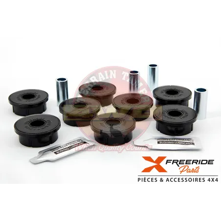 Kit silent bloc de tirant avant en polyuréthane Terrain Tamer. Côté pont Nissan Patrol GR Y60 Y61