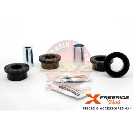 Kit silent bloc de barre panhard avant ou arrière en polyuréthane Terrain Tamer. Nissan Patrol GR Y60 Y61