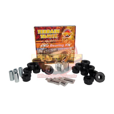 Kit silent bloc de tirant de pont arrière en polyuréthane Terrain Tamer. Nissan Patrol GR Y60 Y61