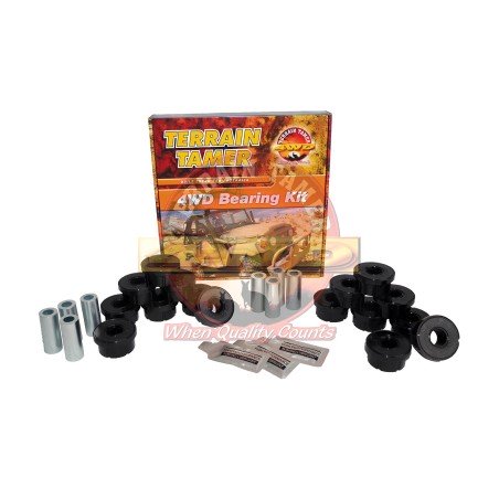 Kit silent bloc de tirant de pont arrière en polyuréthane Terrain Tamer. Nissan Patrol GR Y60 Y61