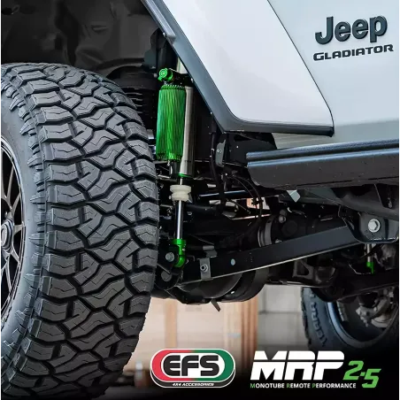Amortisseur arrière renforcé +5cm à bonbonne séparée EFS GAMME MRP 2.5 Jeep Gladiator JT
Entièrement réglable