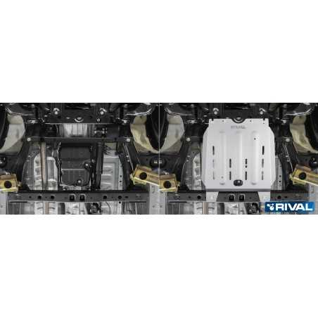 PLAQUE PROTECTION RIVAL BOITE VITESSE TOYOTA HILUX REVO  (bO22)