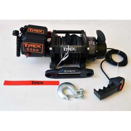 Treuil Tyrex Black - Série 6 500 lb / 3 000 kg - Corde Synthétique
