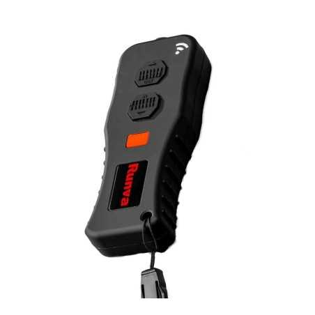 Treuil de 5900KG 12V étanche IP68, système de freinage dans la boite de réduction et corde synthétique rouge double tressage.