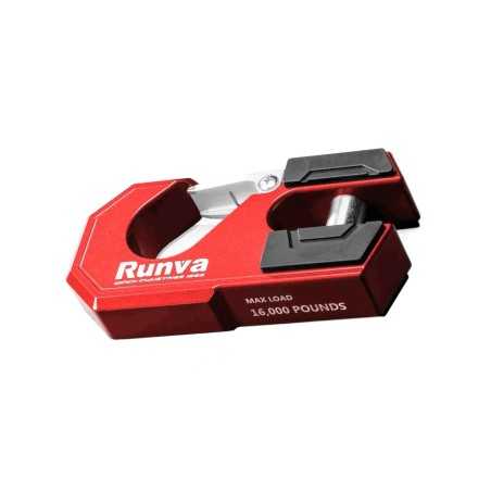 Treuil de 5900KG 12V étanche IP68, système de freinage dans la boite de réduction et corde synthétique rouge double tressage.