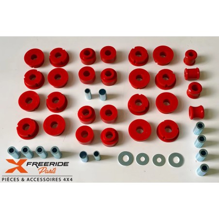 Kit complet de silent bloc polyuréthane pour Toyota LJ70 LJ73 ph1