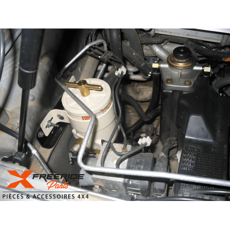 Support pour le montage d'un préfiltre à Gasoil Racor série 500FG pour Nissan Patrol Y61 N4-Offroad