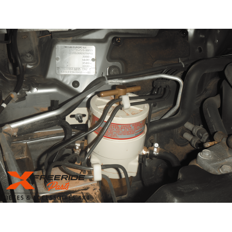 Support pour le montage d'un préfiltre à Gasoil Racor série 500FG pour Nissan Patrol Y61 N4-Offroad