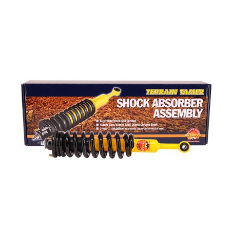 RESSORTS/AMORTISSEURS PRÉMONTÉS RÉHAUSSE +40MM TARAGE 100KG+ (PAIRE)