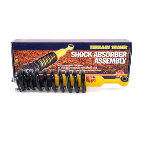 RESSORTS/AMORTISSEURS PRÉMONTÉS RÉHAUSSE +40MM TARAGE +100KG (PAIRE)