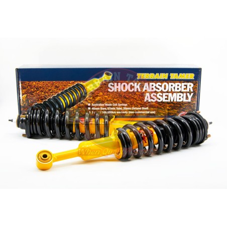 RESSORTS/AMORTISSEURS PRÉMONTÉS RÉHAUSSE +40MM TARAGE +50KG (PAIRE)