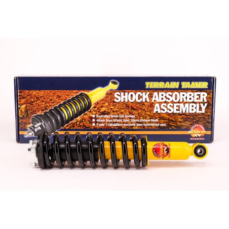 RESSORTS/AMORTISSEURS PRÉMONTÉS RÉHAUSSE +40MM TARAGE +100KG (PAIRE)