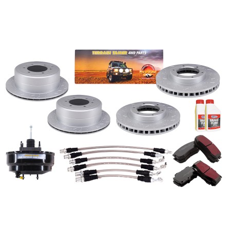 KIT DE FREINAGE HAUTE PERFORMANCE – TOYOTA 80 SERIES - NON ABS (1992- 1998) Maitre Cyl 2 ecrous