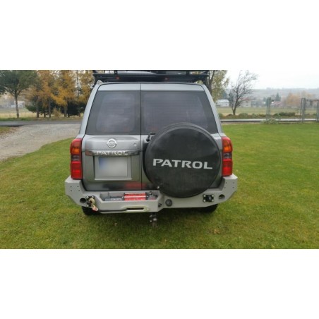 Pare-chocs arrière F4X4 pour Nissan Patrol GR Y61
Avec porte treuil