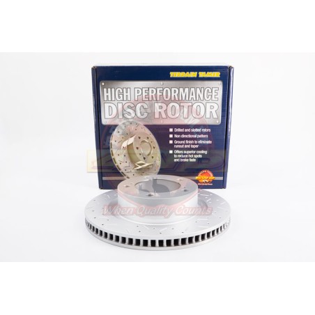 DISQUE DE FREIN POINTÉ/RAINURÉ AVANT 354MM ROUES 18&20"