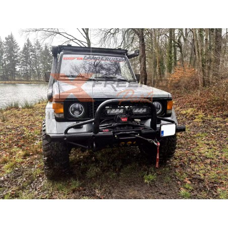 Pare-chocs avant acier tubulaire avec bullbar Raptor4x4 pour Toyota Land Cruiser LJ70 LJ73 KZJ70 KZJ73