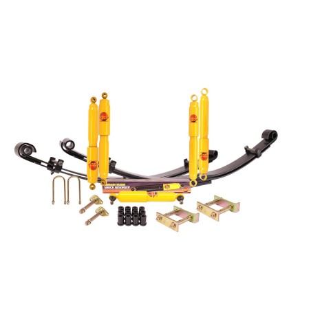 Kit réhausse +5 cm complet Terrain Tamer avec lames paraboliques de 0 à +400kg pour Toyota Land Cruiser 40 avant 1980