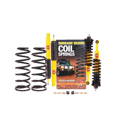 Kit réhausse +5 cm Terrain Tamer Pré-Assemblé avec coupelles pour Toyota Land Cruiser 120 series