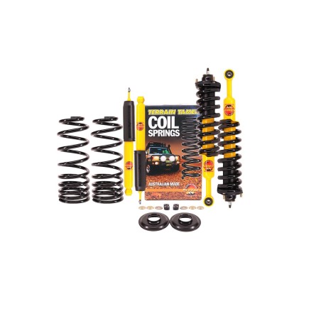 Kit réhausse +5 cm Terrain Tamer Pré-Assemblé avec coupelles pour Toyota Land Cruiser 150 series avec avec KDSS