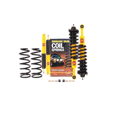 Kit réhausse +5 cm Terrain Tamer Pré-Assemblé avec coupelles pour Toyota Land Cruiser 150 series pour suspension pneumatique