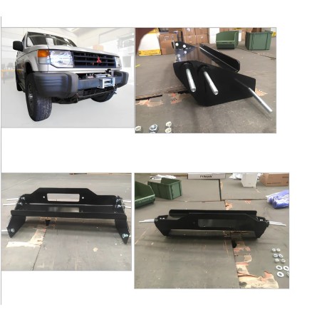 Support de treuil permettant un montage facile de treuil sur votre Mitsubishi Pajero 2