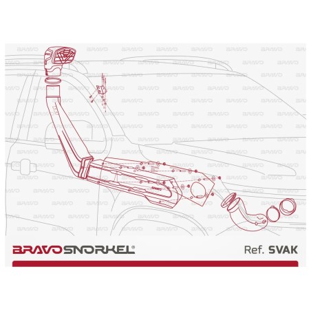 Snorkel Bravo pour Volkswagen Amarok 2023+ - FREERIDE PARTS