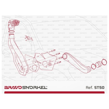 Snorkel Bravo pour Toyota Land Cruiser 150 2009+ - FREERIDE PARTS
