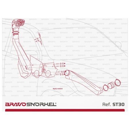 Snorkel Bravo pour Toyota Hilux Revo 2016+ - FREERIDE PARTS