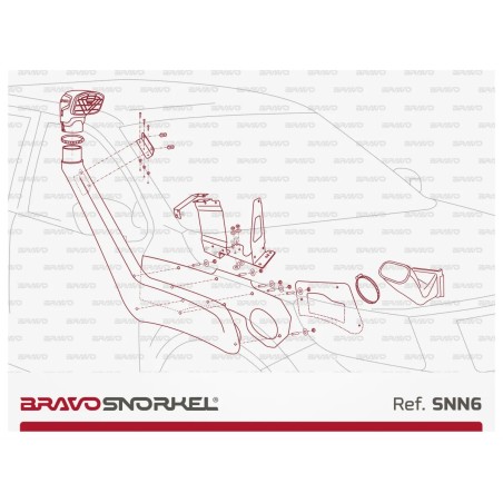 Snorkel Bravo Nissan Navara D23 & NP300 2015+ - FREERIDE PARTS