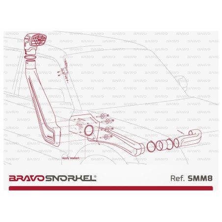 Snorkel Bravo pour Mitsubishi L200 Triton 2019+ - FREERIDE PARTS