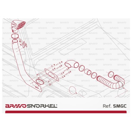 Snorkel Bravo Classe G W460/461/463 1979-2018 Droite - Freeride Parts
