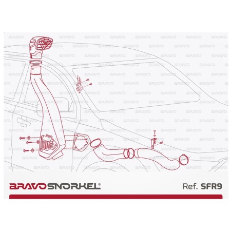 Snorkel Bravo pour Ford Ranger PX 2011-2022 - FREERIDE PARTS