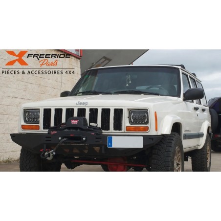 Pare-chocs avant acier offroad treuil BM4X4 pour Jeep Cherokee XJ