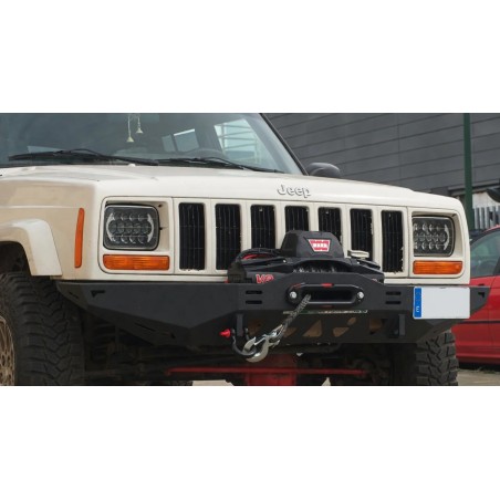 Pare-chocs avant acier offroad treuil BM4X4 pour Jeep Cherokee XJ