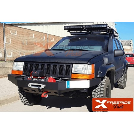 Pare-chocs avant acier offroad treuil BM4x4 pour Jeep Grand Cherokee ZJ