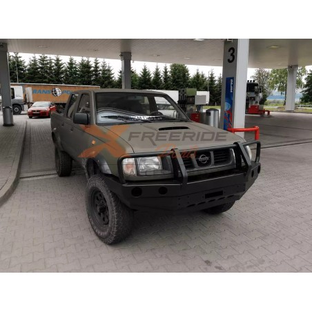 Pare-chocs avant acier treuil offroad F4X4 pour Nissan Navara D22 1997-2000