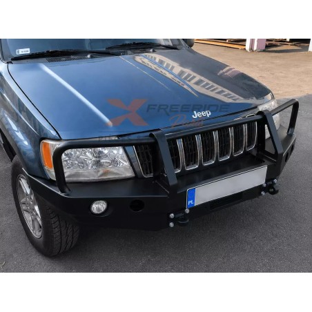 Pare-chocs avant acier treuil offroad F4X4 pour Jeep Grand Cherokee WJ