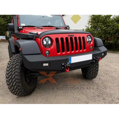 Pare-chocs avant acier treuil offroad F4X4 pour Jeep Wrangler JK