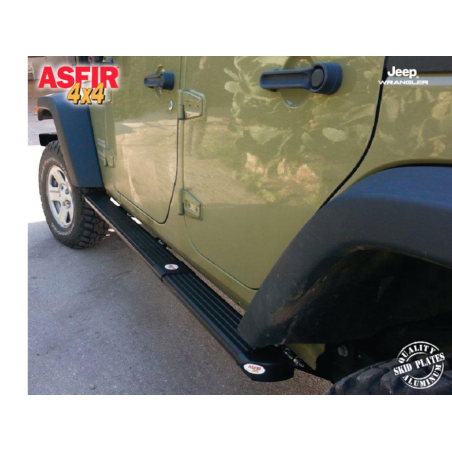 MARCHE PIED DE PROTECTION NOIR JEEP WRANGLER JL CHASSIS COURT
